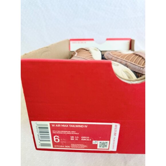 6 Women’s Nike Air Max Tailwind 4 CT1184 900 Metallic Red Bronze - Picture 6 of 6
